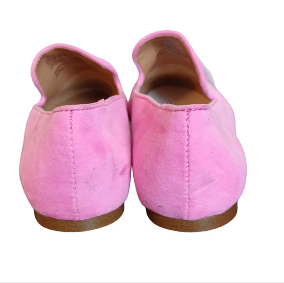 NEW J Crew Pink Microsuede Tassel Smoking Loafer.Flat size 6 - Picture 6 of 9